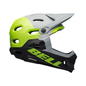 BELL SUPER DH MIPS SPHERICAL unhinged matte gloss gray green black kask-L