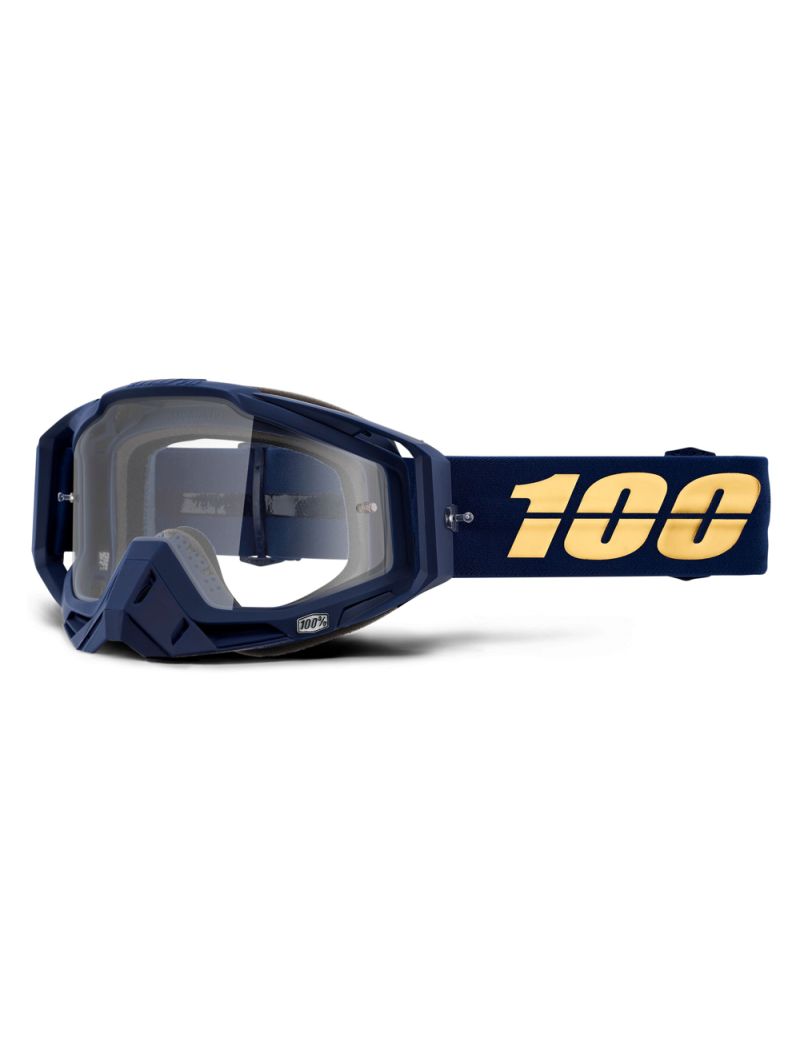 Gogle 100% RACECRAFT BAKKEN (Szyba Przezroczysta Anti-Fog + 10 Zrywek)