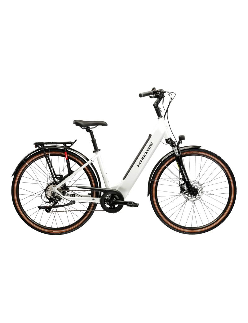 Rower KROSS Trans Hybrid 1.0 Perłowy