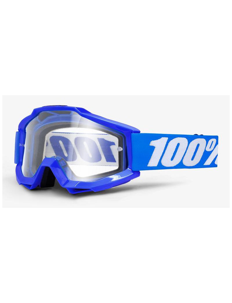 Gogle 100% ACCURI REFLEX BLUE (Szyba Przezroczysta Anti-Fog) 