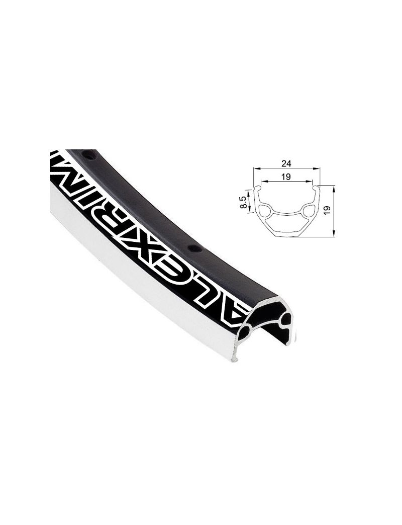 Obręcz mtb ALEXRIMS EN24 27.5"x32 otw. H.tarczowy kapslowana czarna