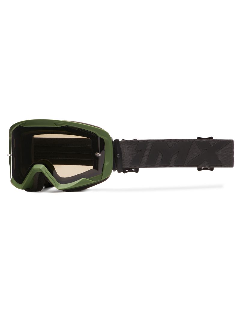 Gogle IMX Endurance Flip Green Matt/Black (szyba dark smoke + clear)