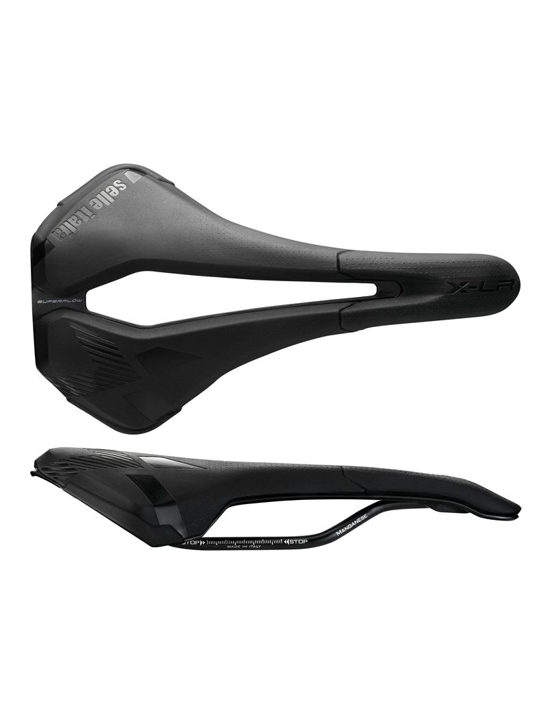 Siodło SELLE ITALIA X-LR TM AIR CROSS SUPERFLOW S (id match - S3) Manganese Tube 7, rpu, 215g czarne (NEW) 