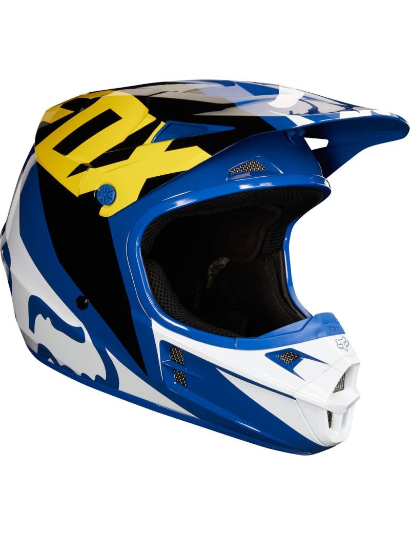 KASK FOX V1 RACE NIEBIESKI