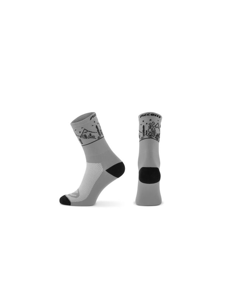 Skarpetki ACCENT Campvibe szaro-czarne M (39-41)