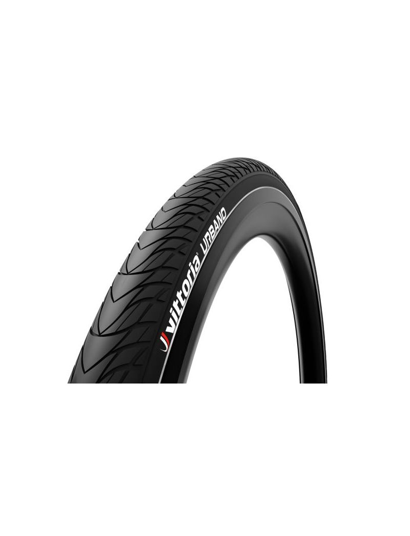 Vittoria Opona Urbano 700x32C, czarna, drutowa, odblask 