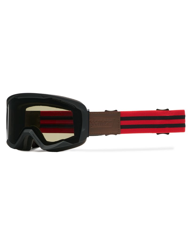 Gogle IMX Endurance Rust Black Matt/Red (szyba dark smoke + clear)