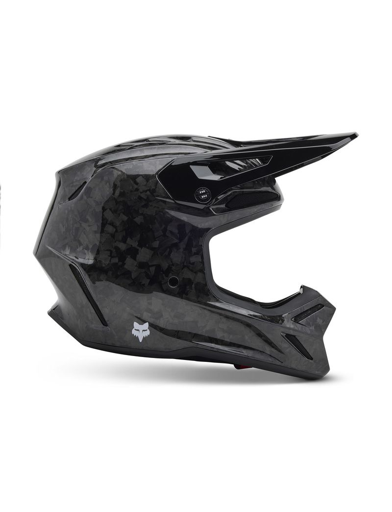 Fox Kask Motocyklowy  V3 Rs Carbon Solid Black S