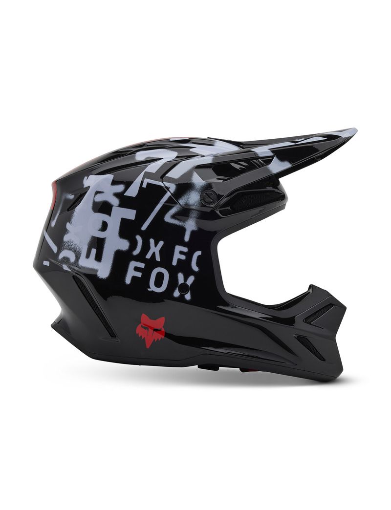 Fox Kask Motocyklowy  V3 Seventy4 Black S