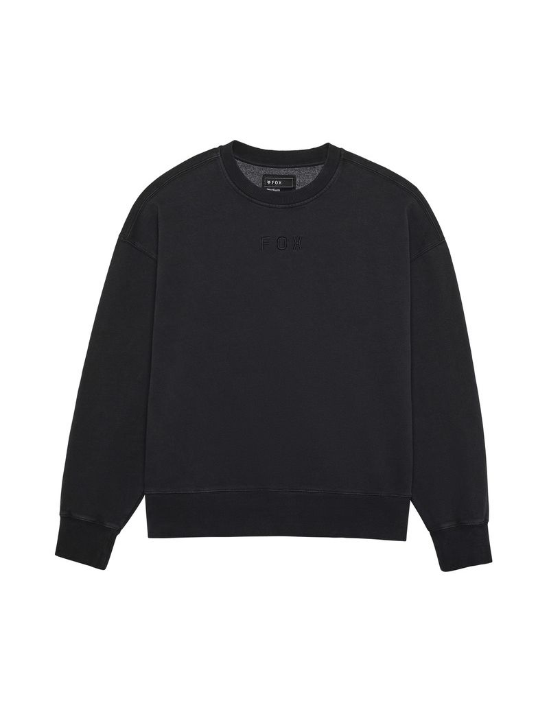 Fox Bluza  Wordmark Oversized Fleece Crew Black M