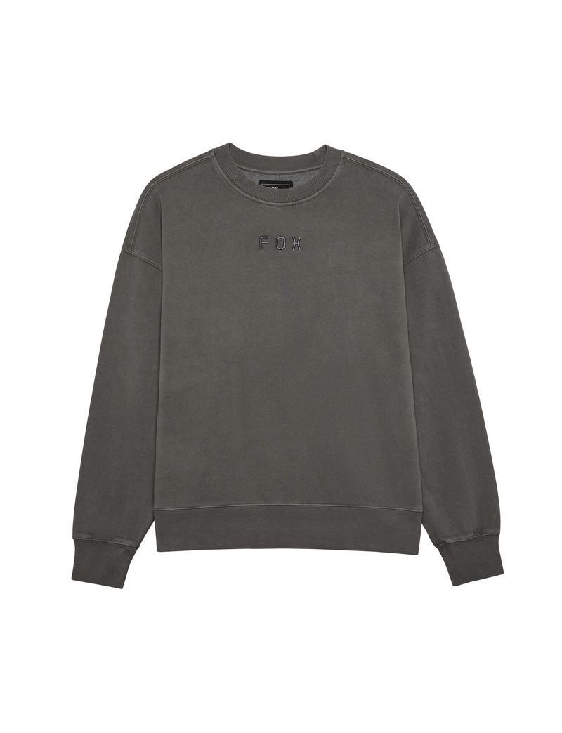 Fox Bluza  Wordmark Oversized Fleece Crew Pewter S