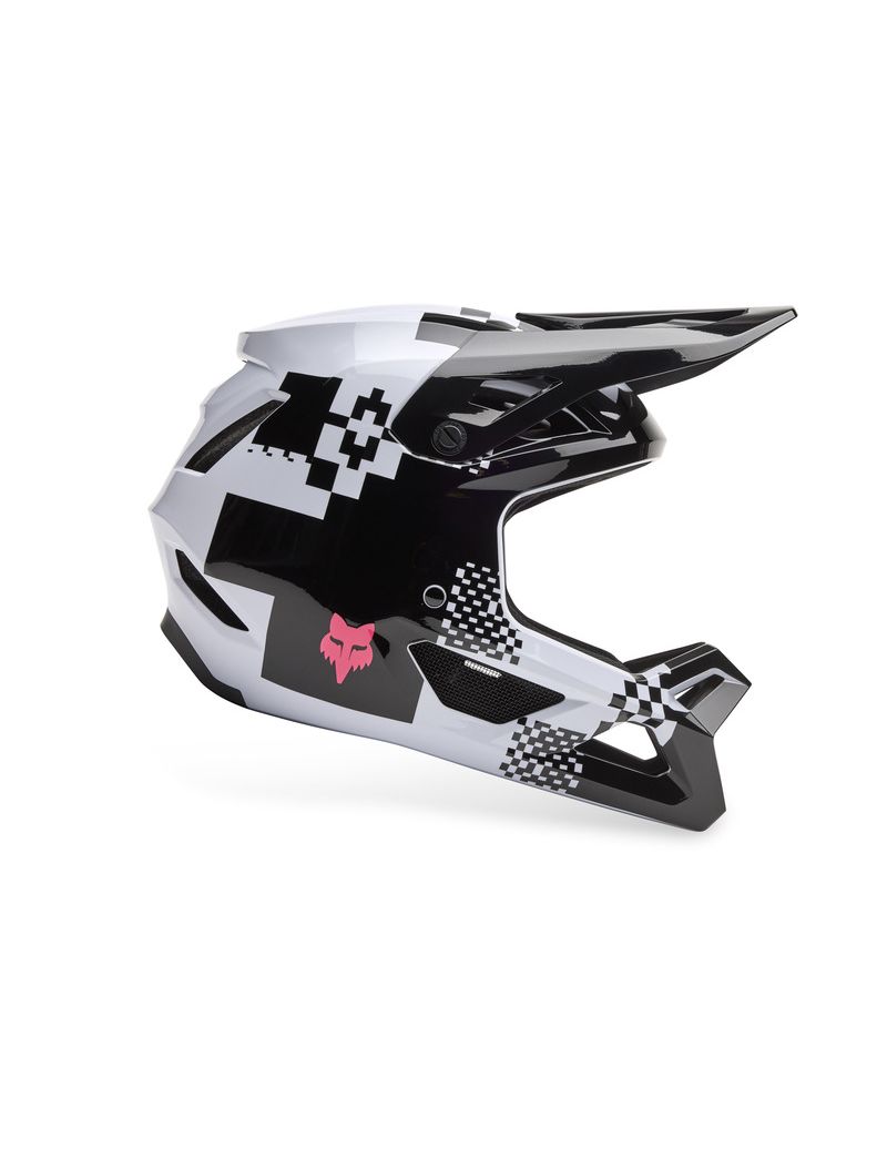 Kask FOX Junior  Rampage Digi Img Black White YS