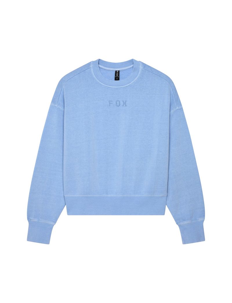 Fox Bluza Damska  Wordmark Oversized Fleece Crew Cashmere Blue Xs