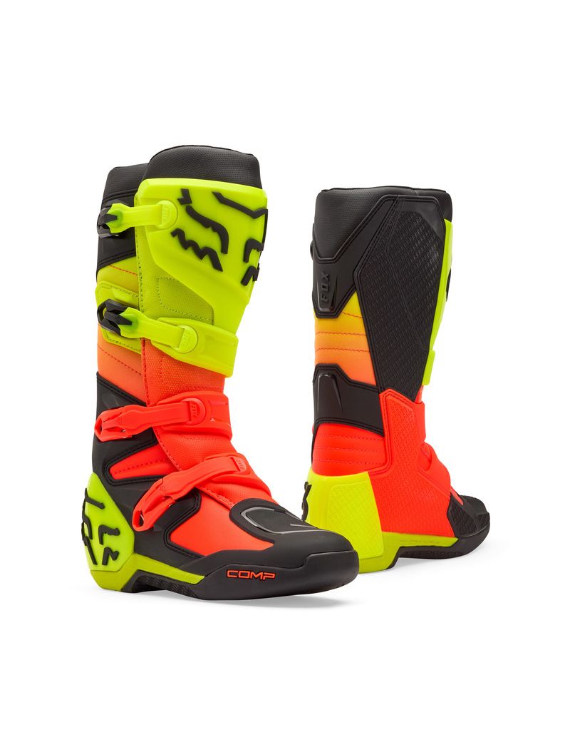 Fox Buty Motocyklowe  Comp Orange Yellow 9 (wkŁadka 260mm)