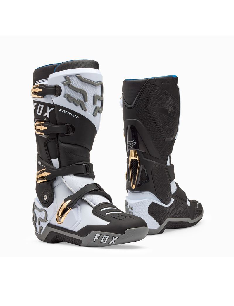 Fox Buty Motocyklowe  Instinct White Black Grey 9 (wkŁadka 265mm)