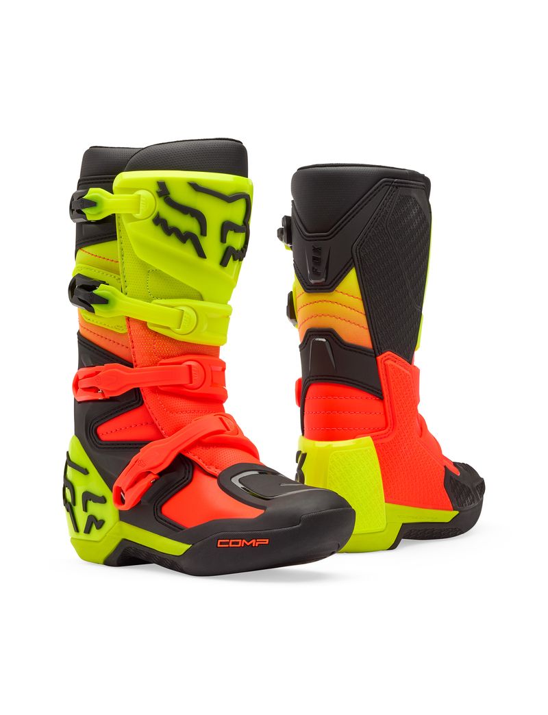 Fox Buty Motocyklowe Junior  Comp Orange Yellow Y3 (wkŁadka 222mm)