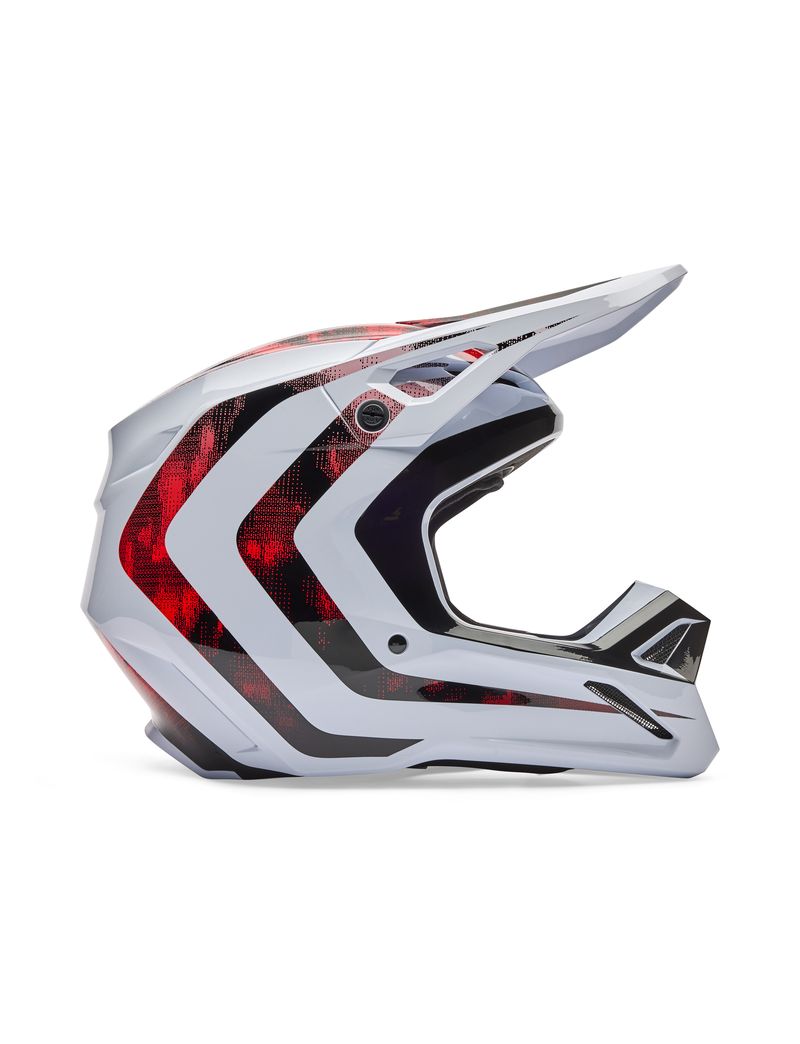Fox Kask Motocyklowy  V1 Kairos White Fluo Red Xl