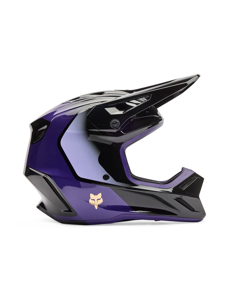 Fox Kask Motocyklowy  V3 Drip Black Purple S