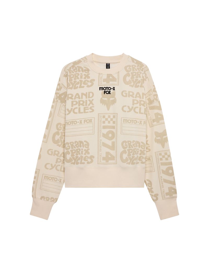 Fox Bluza Damska  Circa 74 Oversized Fleece Crew Off White Xs