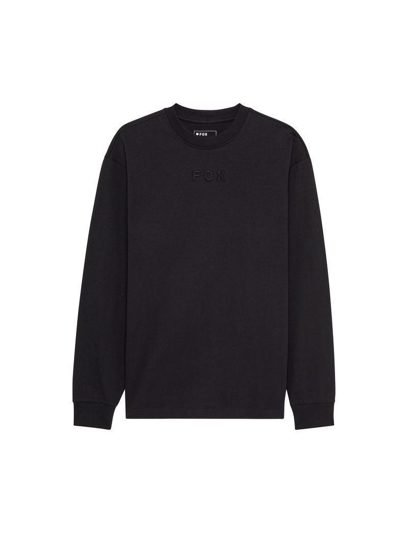 Fox Koszulka Z DŁugim RĘkawem  Wordmark Oversized Black S