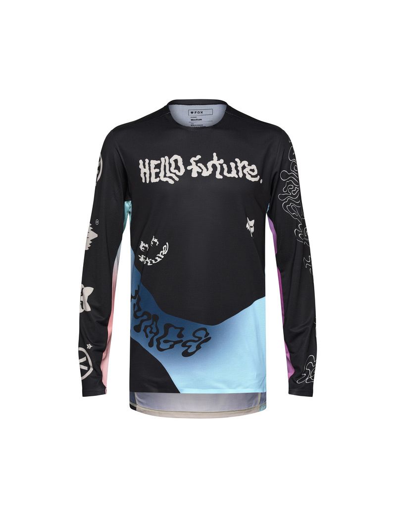 Fox Koszulka Rowerowa Z DŁugim RĘkawem  Flexair Hello Future Cream M