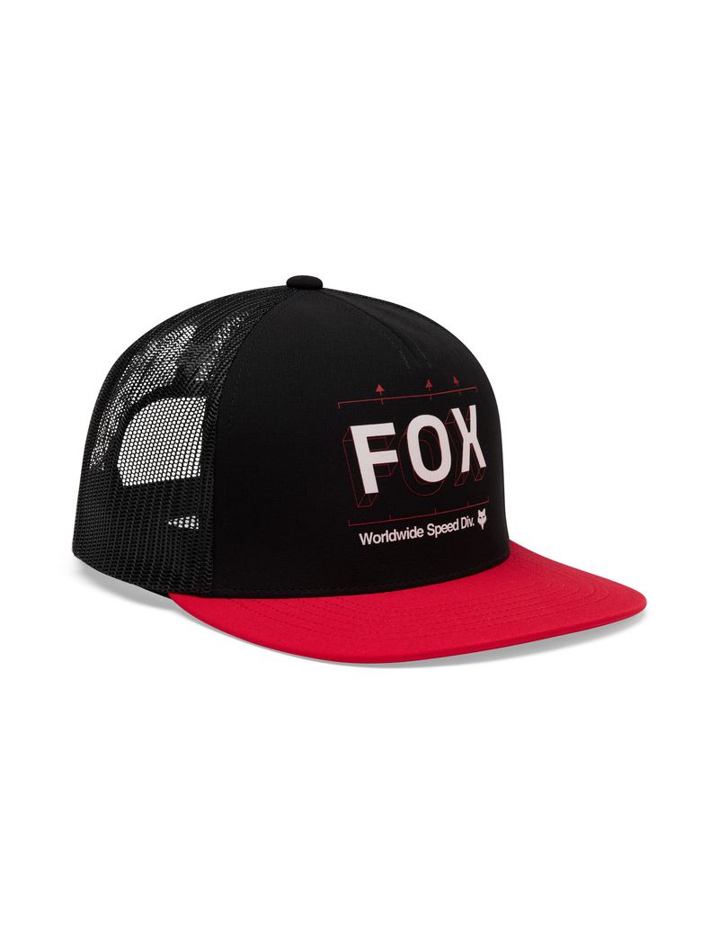 Fox Czapka Z Daszkiem  Image Print Trucker Black Os
