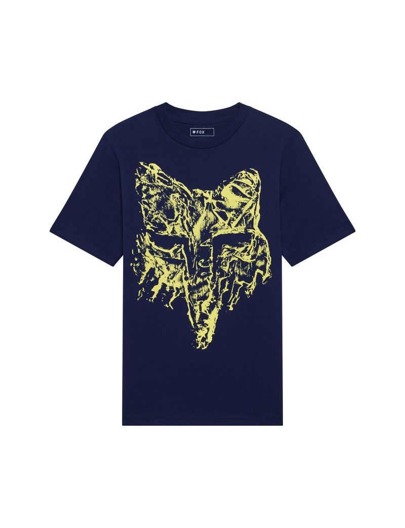 Fox T-shirt Junior  Image Print Head Navy Ym