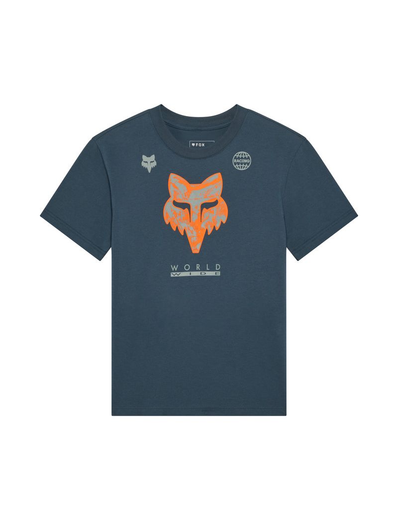 Fox T-shirt Damski  Image Print Deep Cobalt S