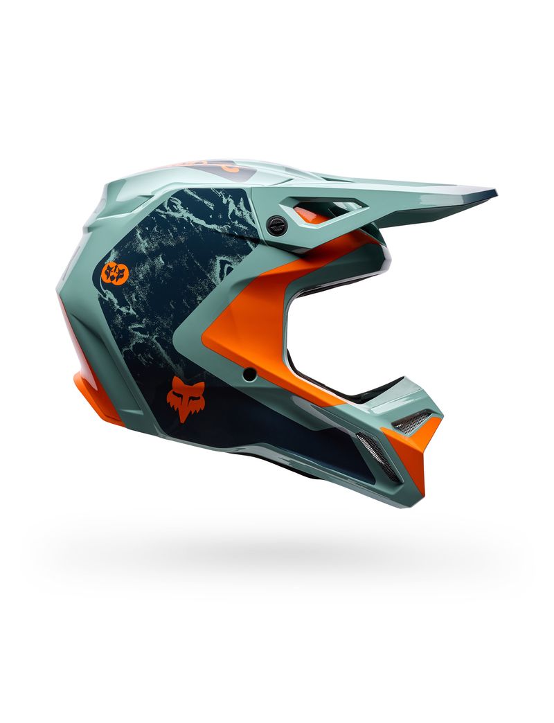 Fox Kask Motocyklowy  V1 Image Print Arctic Blue M