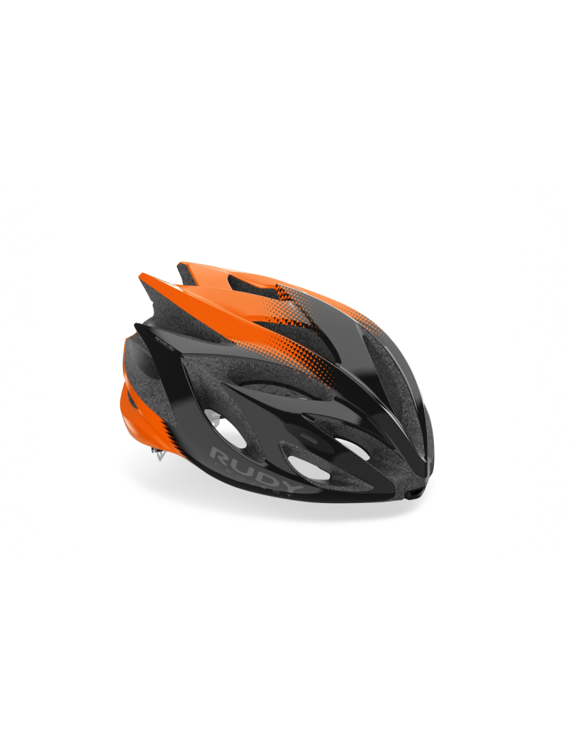Kask Rudy Project RUSH BLACK-ORANGE (SHINY)