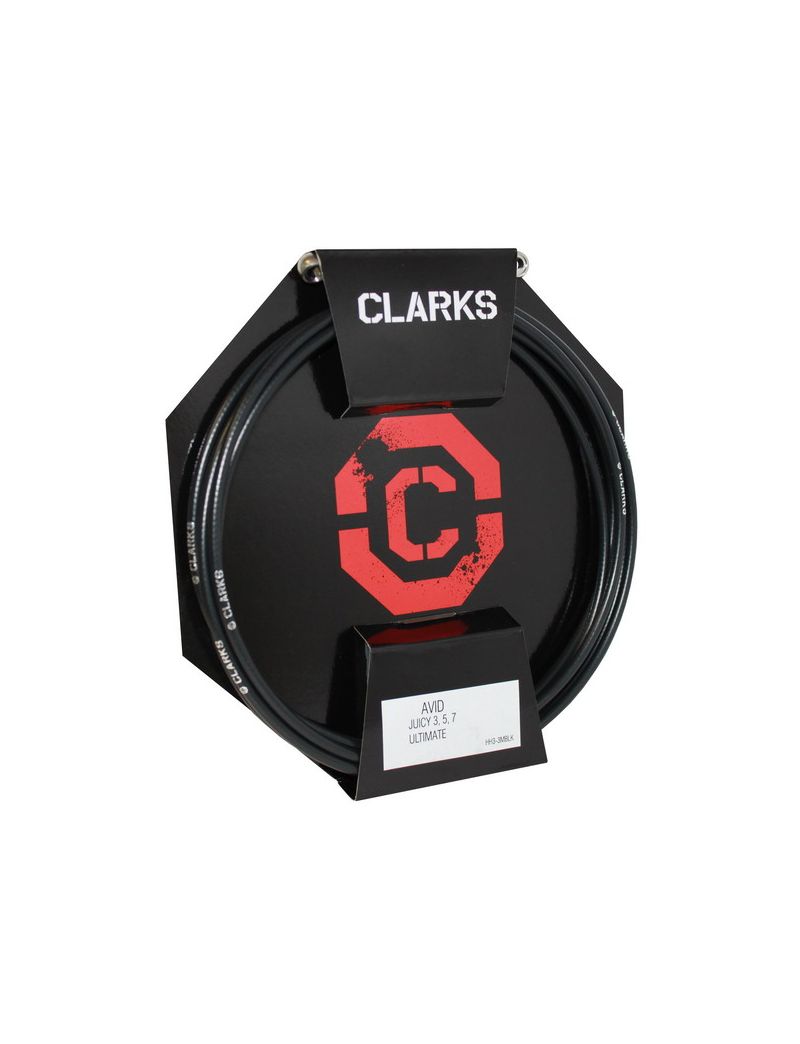 Przewód hamulca hydraulicznego CLARK'S AVID SRAM (Elixir, CR, XX, XO) z końcówkami przód tył 3000mm czarny 