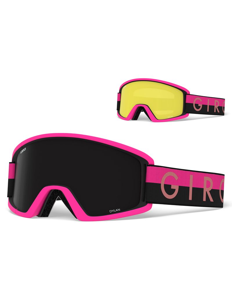 Gogle zimowe GIRO DYLAN BLACK PINK THROWBACK (szyba ULTRA BLACK 9% S3 + YELLOW 84% S0)