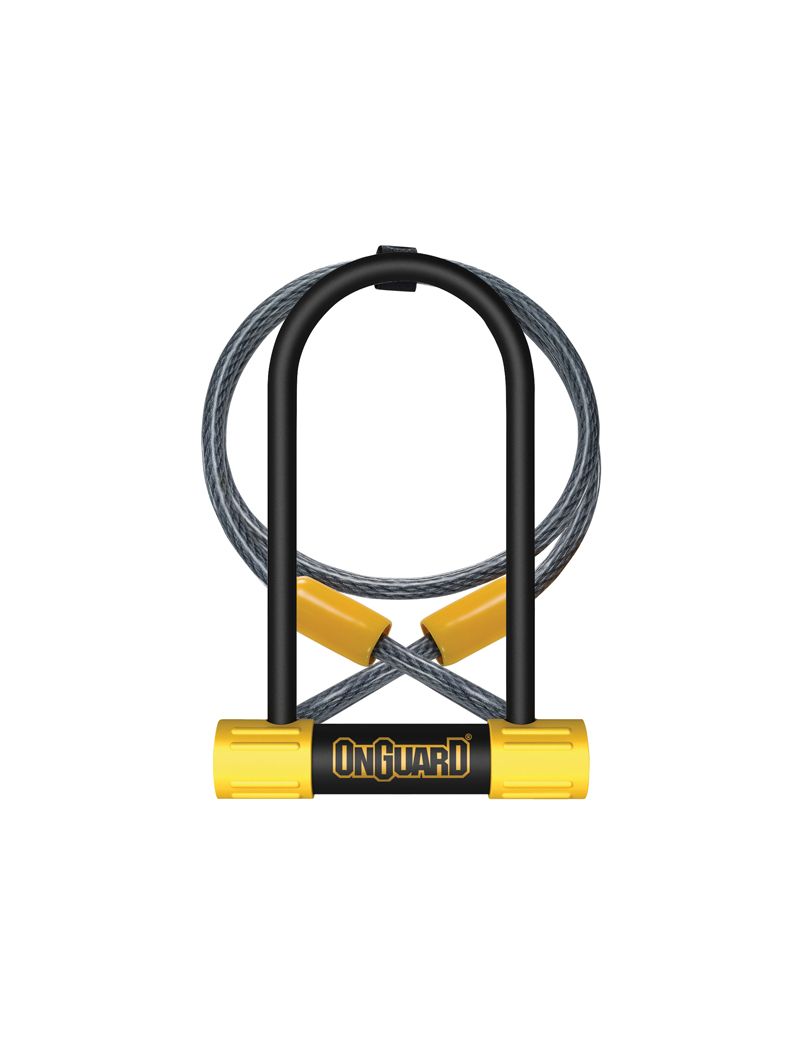 Zapięcie rowerowe ONGUARD Bulldog Medium DT 8015M U-LOCK - 13mm 90mm 140mm - 5 x Klucze z kodem + linka 10mm 120cm 