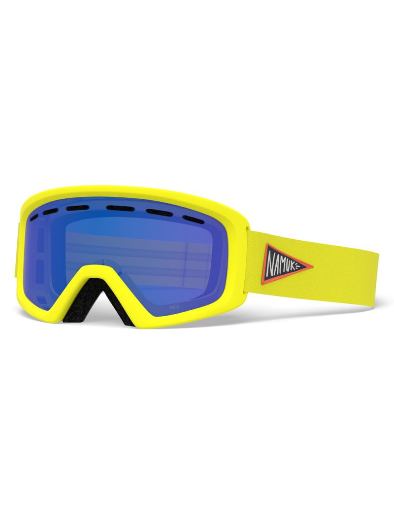 Gogle zimowe GIRO REV NAMUK YELLOW (szyba GREY COBALT 10% S3) (DWZ) 