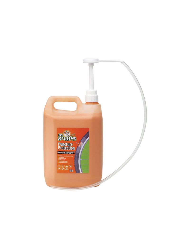 Mleczko do dętek WELDTITE DR SLUDGE PUNCTURE PROTECTION + pompka 5litrów