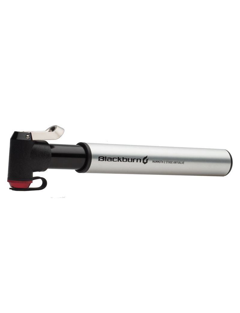 Pompka ręczna BLACKBURN MAMMOTH 2 STAGE ANYVALVE HP HV 120psi srebrna (NEW) 