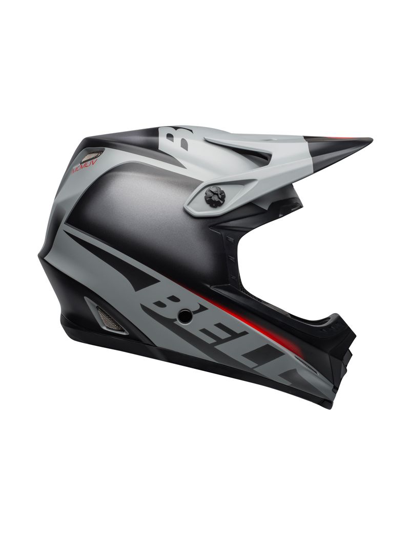 BELL FULL-9 FUSION MIPS matte gloss black gray crimson kask-XS