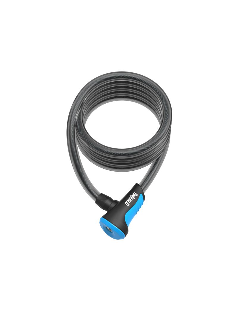 Zapięcie rowerowe ONGUARD NEON 8162BU Linka - 12mm 180cm - uchwyt + 2 x Klucze z kodem niebieskie 
