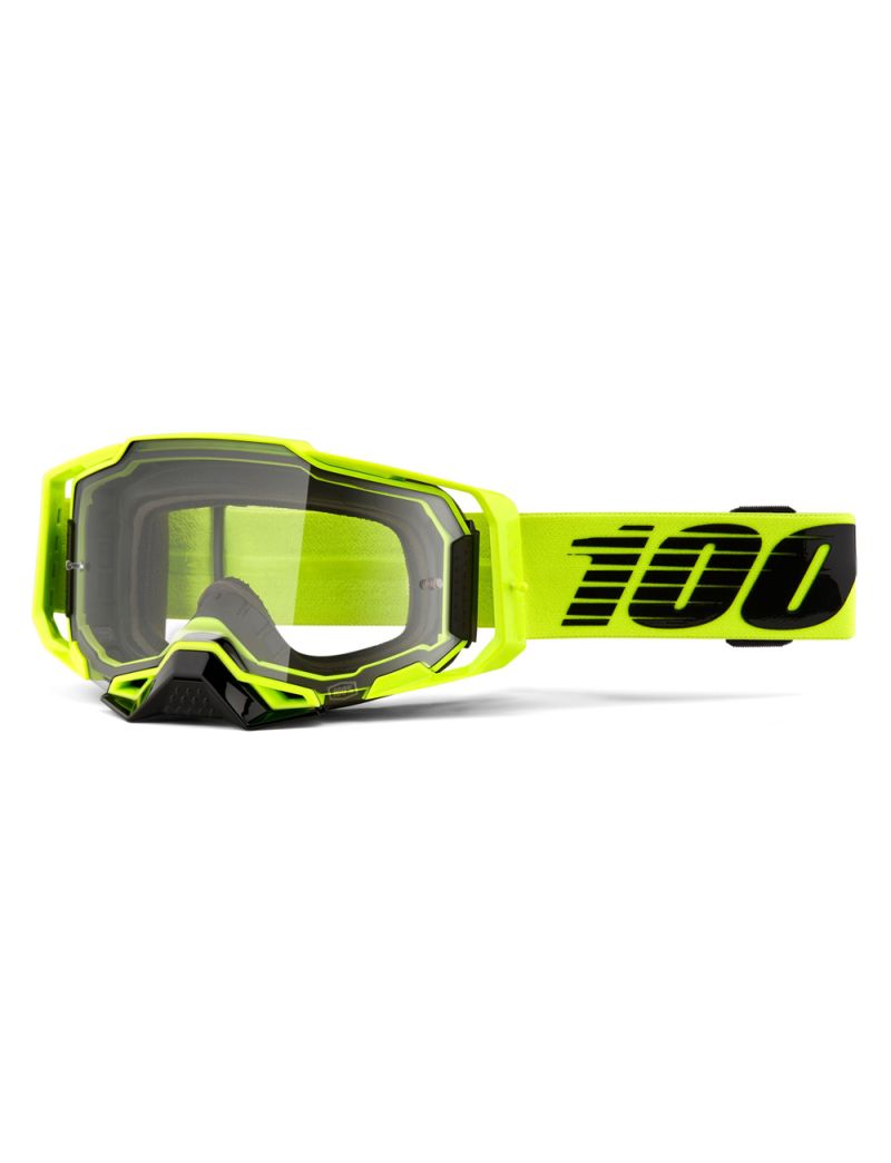 Gogle 100% ARMEGA Googgle Nuclear Citrus Clear Lens