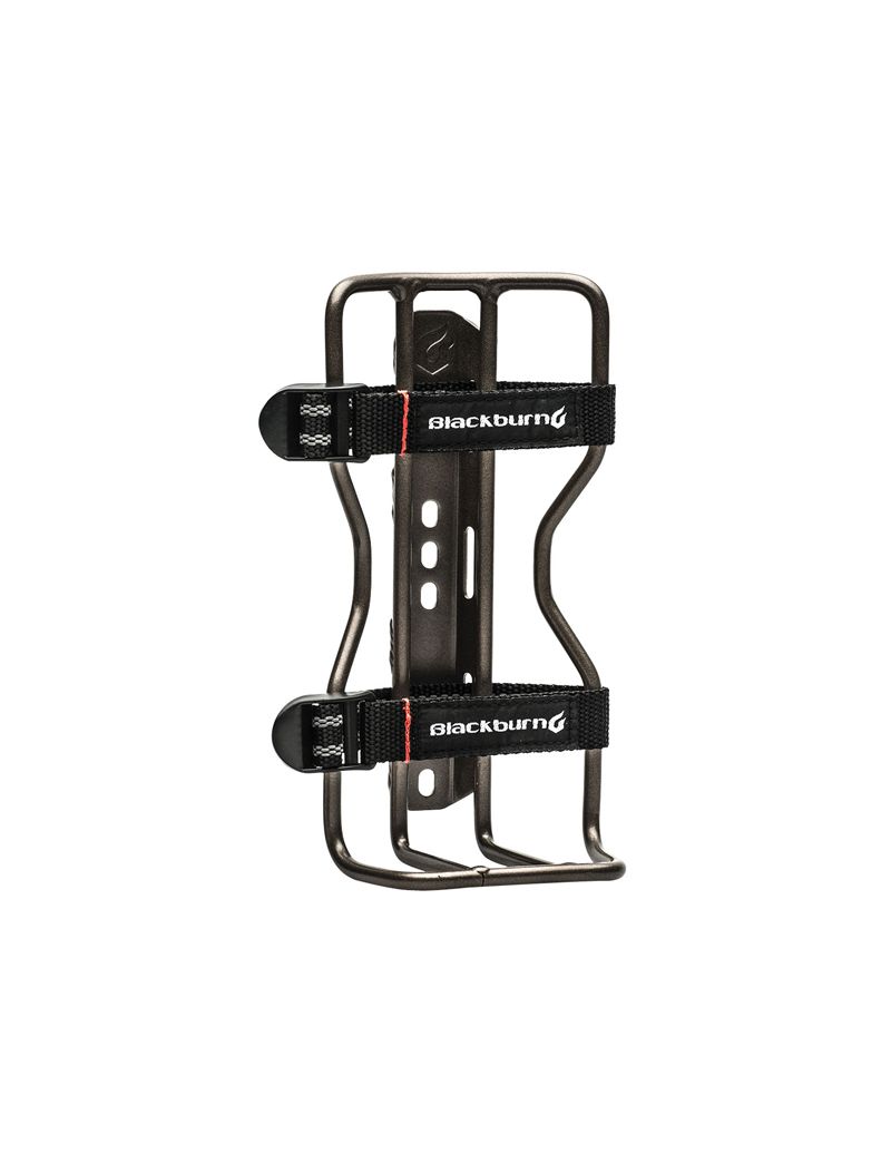 Koszyk na butelkę BLACKBURN OUTPOST CARGO (na torbę, worek, śpiwór) aluminiowy 155g tytanowy 