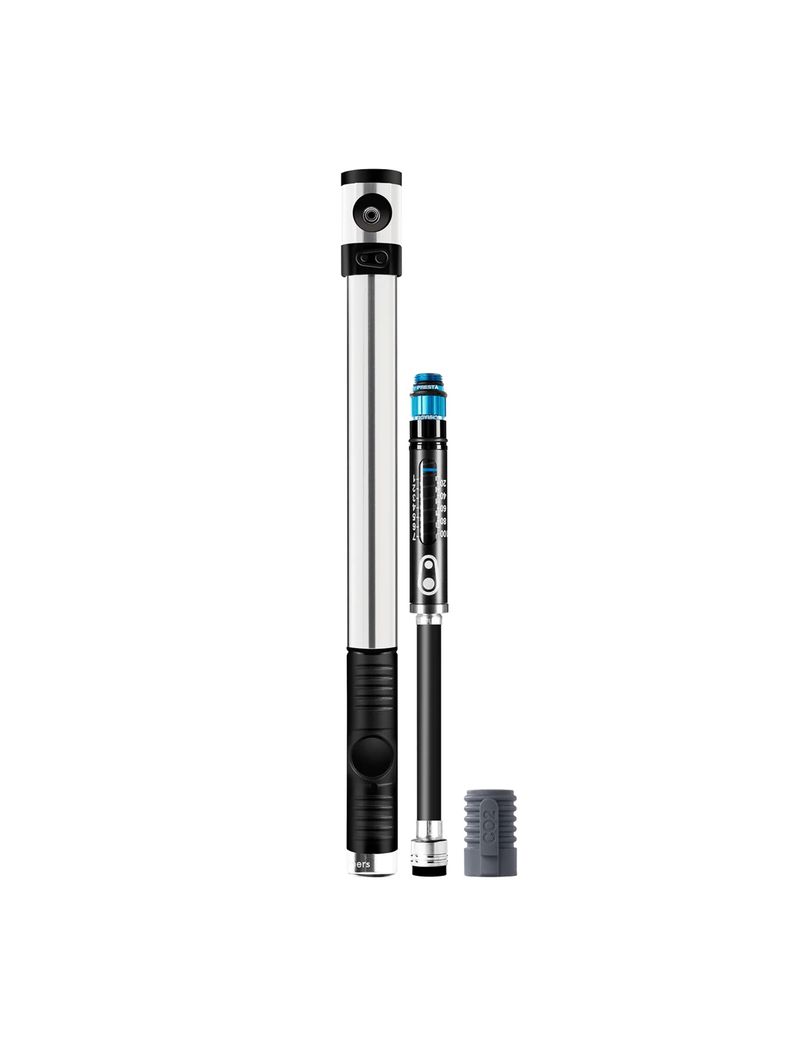 Pompka CRANK BROTHERS Pump Hand Klic Hp Gauge W/ Co2 Silver