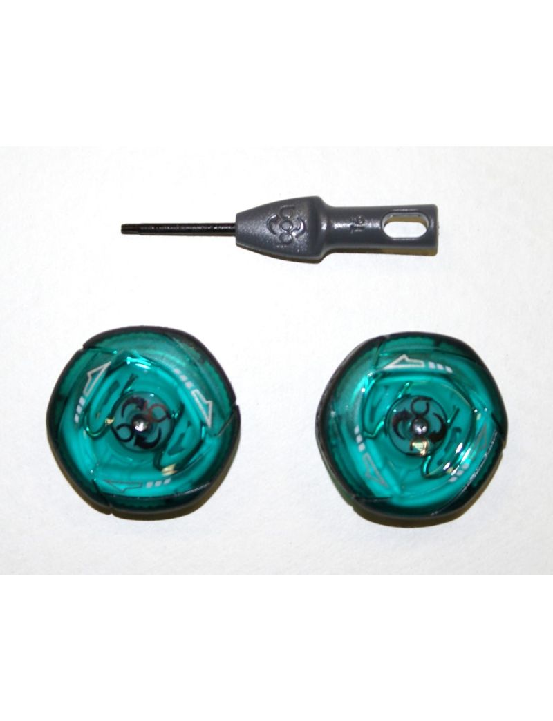 Pokrętło boa do butów GIRO BOA IP1 CVR 2szt zielone przeźroczyste