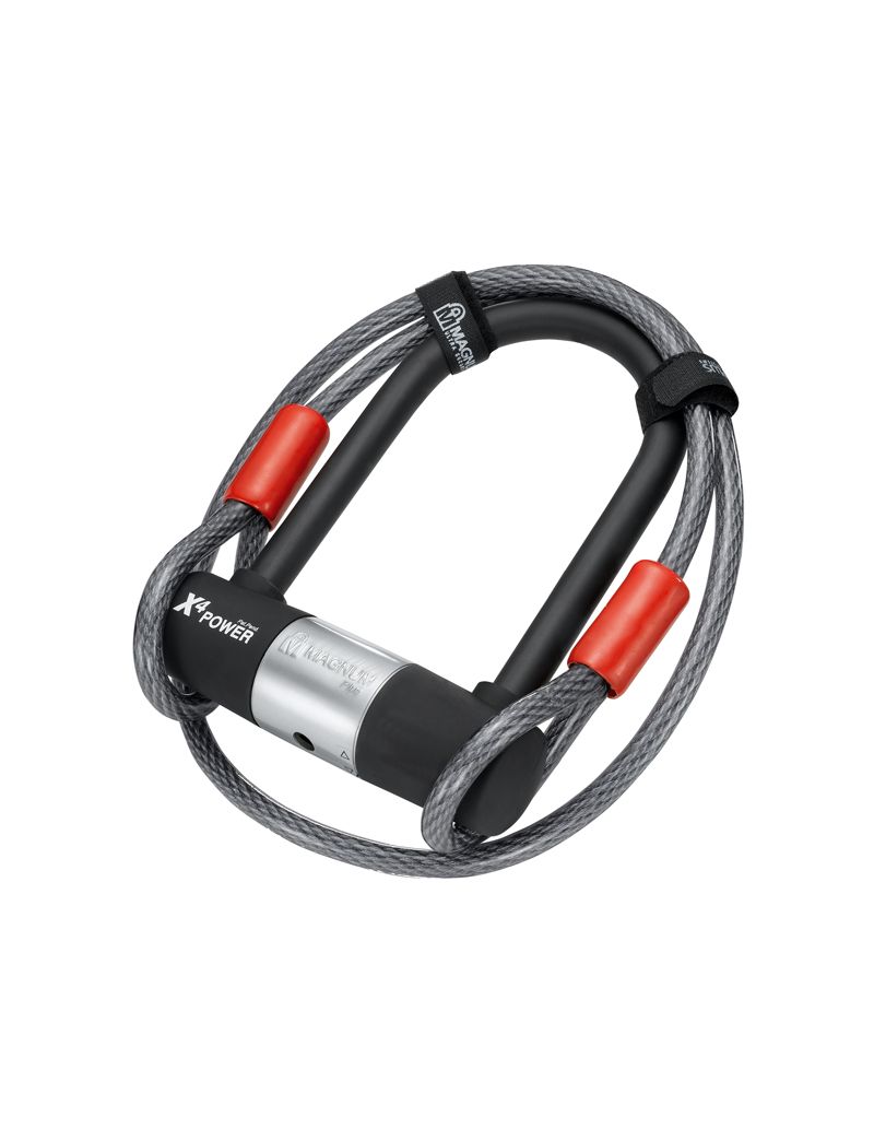 Zapięcie rowerowe MAGNUM 3039 U-LOCK - 14mm 90mm 140mm - 5 x Klucze z kodem + linka 10mm 120cm 