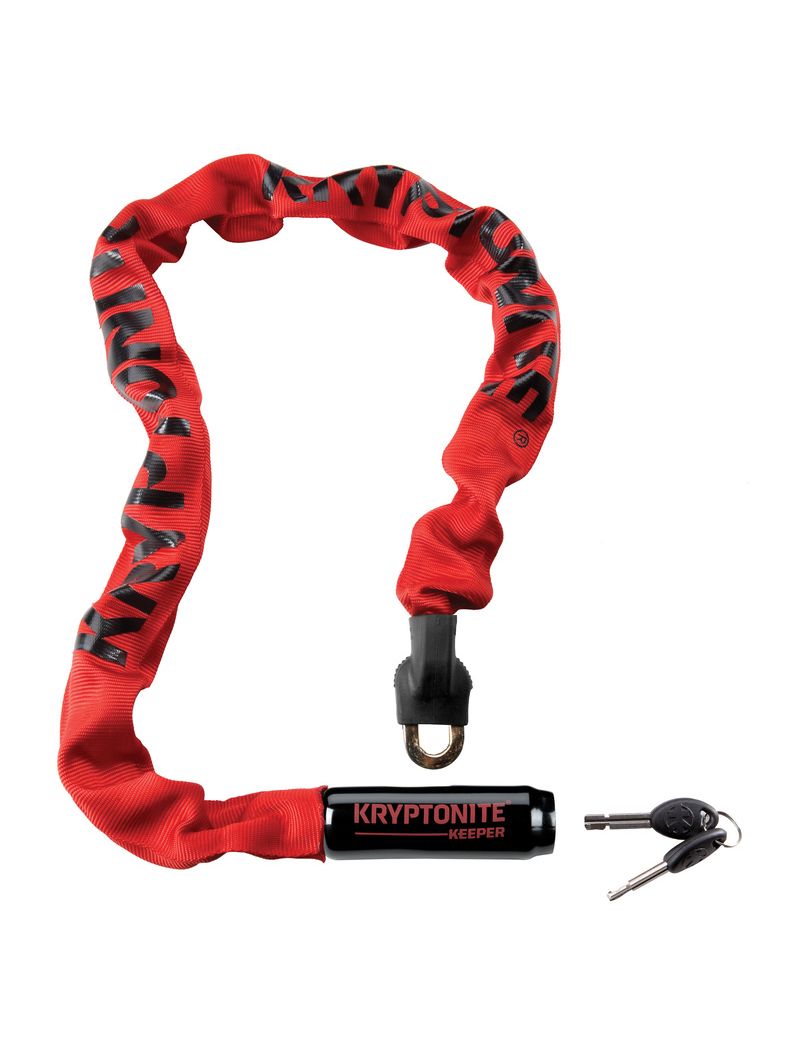 KRYPTONITE ZAPIĘCIE ŁAŃCUCHOWE KRYPTONITE KEEPER 785 INTEGRATED CHAIN RED 0,7CM X 85CM 