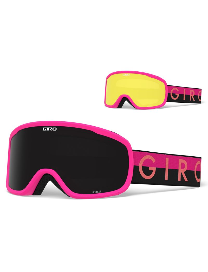 Gogle zimowe GIRO MOXIE PINK THROWBACK (szyba ULTRA BLACK 9% S3 + YELLOW 84% S0) 