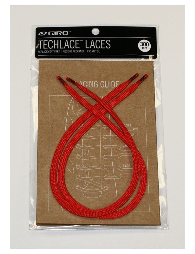 Sznurówki GIRO TECHLACE LACES bright red 215mm