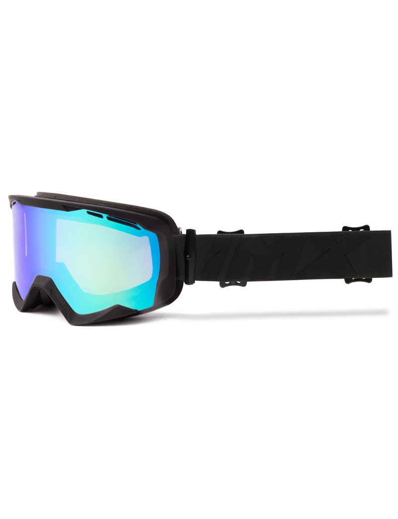 IMX GOGLE IMX ENDURANCE SNOW BLACK MATT/BLACK - SZYBA PODWÓJNA GREEN IRRIDIUM + BROWN (1 SZYBA W ZEST.) 