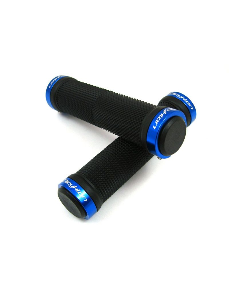 Chwyty BICYKLON Lock-On niebieskie