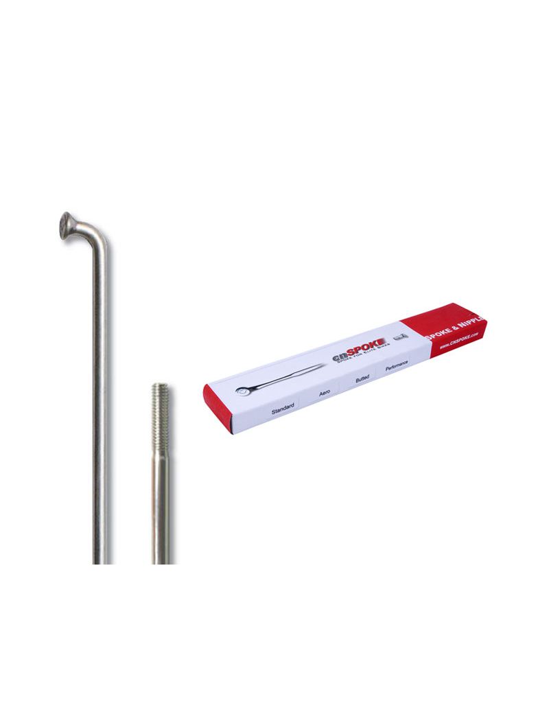 Szprychy CNSPOKE 134T 2.3-2.3-2.0 stal nierdzewna 284mm srebrne + nyple 144szt. 