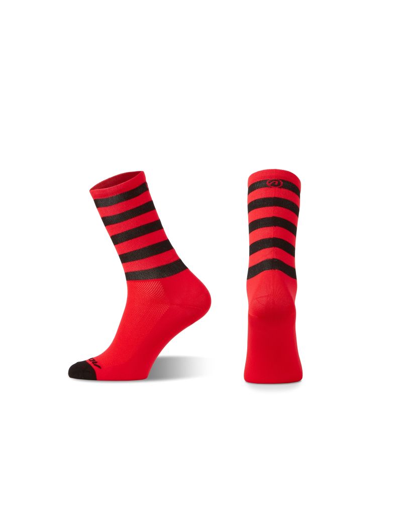 Skarpetki ACCENT Stripe Long czerwone